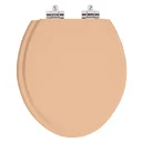 Ver imagem 1 de Assento Sanitario Poliester com Amortecedor Lirio Pessego 73 para Vaso Celite