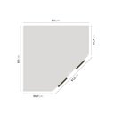 Ver imagem 4 de Armário Aéreo Canto Oblíquo 2 Portas Ipanema CabeCasa MadeiraOriginals