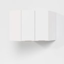 Ver imagem 6 de Armário Aéreo Planejado Canto Oblíquo 2 Portas Ipanema CabeCasa MadeiraOriginals Branco