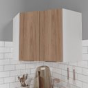 Ver imagem 2 de Armário Aéreo Canto Oblíquo 2 Portas Ipanema CabeCasa MadeiraOriginals