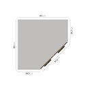 Ver imagem 5 de Armário Aéreo Canto Oblíquo 2 Portas Ipanema CabeCasa MadeiraOriginals