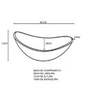 Ver imagem 4 de Kit Cuba de Vidro Oval 10mm Tampo 40cm Branco Full com Suporte Torneira Valvula
