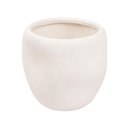 Ver imagem 1 de Vaso Organico Decorativo em Ceramica Branco 23x25cm