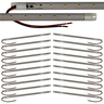 Kit 20 Peças Barra Led Régua Multiuso Freezer 7w Ip67 520mm:110v/branco Quente - 4