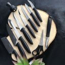 Ver mais imagens de Jogo de Facas Tramontina Plenus com Lâminas em Aço Inox Faqueiro 10 Peças Preto