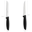 Ver imagem 6 de Jogo de Facas Tramontina Plenus com Lâminas em Aço Inox Faqueiro 10 Peças Preto