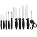 Ver imagem 1 de Jogo de Facas Tramontina Plenus com Lâminas em Aço Inox Faqueiro 10 Peças Preto