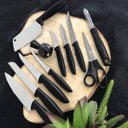 Ver imagem 2 de Jogo de Facas Tramontina Plenus com Lâminas em Aço Inox Faqueiro 10 Peças Preto