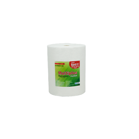 Pano Multiuso Multiplus Combat - 28m X 240m - 600 Folhas - 35g/m² - Branco