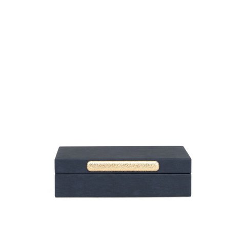 Caixa Decorativa em Mdf com Revestimento em Pu Preto 24,5cm 22895 Mart