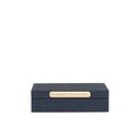 Ver imagem 1 de Caixa Decorativa em Mdf com Revestimento em Pu Preto 24,5cm 22895 Mart