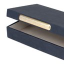 Ver imagem 3 de Caixa Decorativa em Mdf com Revestimento em Pu Preto 24,5cm 22895 Mart