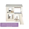 Cama Alta Infantil Club House Premium com Escorregador e Telhado Completo Casatema MadeiraOriginals - 9