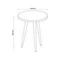 Ver imagem 3 de Mesa Lateral Alta Retrô Legs Patrimar Móveis