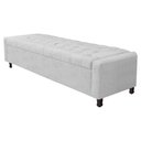 Ver imagem 7 de Kit Cabeceira e Calçadeira Baú King Everest P02 195cm Corano - Doce Sonho Móveis Branco