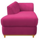 Ver mais imagens de Kit Diva Recamier Vanessa 185cm Lado Esquerdo e 01 Poltrona Laura Suede Doce Sonho Móveis Pink