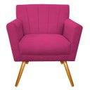 Ver imagem 7 de Kit Diva Recamier Vanessa 185cm Lado Esquerdo e 01 Poltrona Laura Suede Doce Sonho Móveis Pink