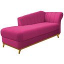Ver imagem 6 de Kit Diva Recamier Vanessa 185cm Lado Esquerdo e 01 Poltrona Laura Suede Doce Sonho Móveis Pink