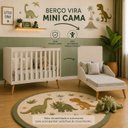 Ver imagem 5 de Berço Isis 2 em 1 Mini Cama para Colchão 130x70 cm Bege/Areia