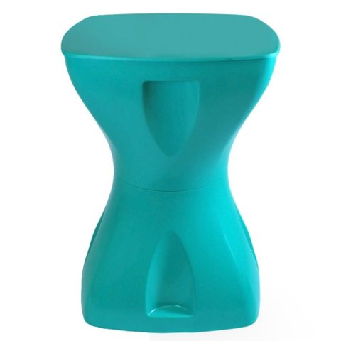 Mesa Verde Água Multiuso Design Moderno Mesa Lateral Apoio Decorativo para Piscina Jardim Varanda Sa
