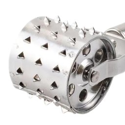 Amaciador de Carne Manual Inox Rolo Perfura e Amolece Carnes Aves Bifes Preparador Profissional! - 5