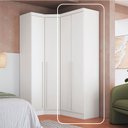 Ver imagem 2 de Guarda-roupa Modulado 2 Portas com Prateleiras Infinity
