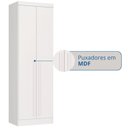 Ver imagem 6 de Guarda-Roupa Modulado 2 Portas com Prateleiras Infinity Branco