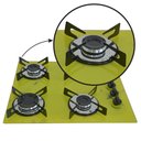 Ver imagem 4 de Fogão Cooktop a Gás Chapa 4 Bocas Ultra Chama 127/220v Marmo Marmorizado Amarelo