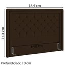 Ver imagem 4 de Cabeceira Casal 140 cm Padov Veludo SL 942 Peer