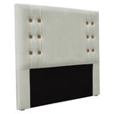 Ver imagem 3 de Kit Cabeceira e Calçadeira Recamier King 1,95m Gênova Veludo - Pallazio Cinza Prata