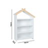 Estante Infantil Casinha com Aplique de Madeira Casatema MadeiraOriginals - 10