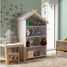 Estante Infantil Casinha com Aplique de Madeira Casatema MadeiraOriginals - 1