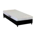 Ver imagem 1 de Cama Box Solteiro: Colchão Ortopédico Herval AG65 Frontier + Base CRC Suede Black(88x188)