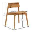 Ver imagem 4 de Mesa de Jantar 1 Banco 2 Cadeiras Nature Madeira Macica Taeda Rustico Claro Festra