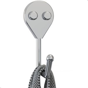 Cabide Gancho Parede para Pendurar de Banheiro Cromado Arm