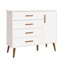 Ver imagem 2 de Cômoda Sapateira Infantil 4 Gavetas 1 Porta Isis