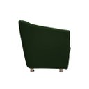 Ver imagem 3 de Namoradeira Decorativa Biane Suede Verde 2 Lugares Pés Cromado Ms Decor