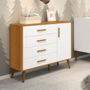 Ver imagem 1 de Cômoda Sapateira Infantil 4 Gavetas 1 Porta Isis