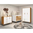 Ver imagem 5 de Cômoda Sapateira Infantil 4 Gavetas 1 Porta Isis Branco/Savana