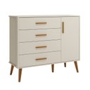 Ver imagem 2 de Cômoda Sapateira Infantil 4 Gavetas 1 Porta Isis