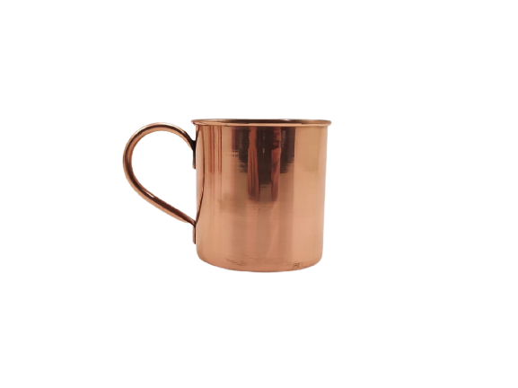 Caneca Lisa com Borda Moscow Mule Drink Cobre e Alça 350ml - 1