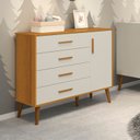 Ver imagem 1 de Cômoda Sapateira Infantil 4 Gavetas 1 Porta Isis