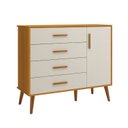 Ver imagem 2 de Cômoda Sapateira Infantil 4 Gavetas 1 Porta Isis