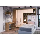 Ver imagem 1 de Guarda Roupa Modulado 6 Peças 6 Portas 4 Gavetas com Escrivaninha Juvenil Infinity 