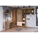 Ver imagem 2 de Guarda Roupa Modulado 6 Peças 6 Portas 4 Gavetas com Escrivaninha Juvenil Infinity 