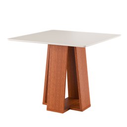 Conjunto Sala de Jantar Mesa Quadrada com 4 Cadeiras Beatriz Espresso Móveis - 4