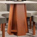 Ver imagem 7 de Conjunto Sala de Jantar Mesa Quadrada com 4 Cadeiras Beatriz Espresso Móveis