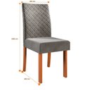 Ver imagem 3 de Conjunto Sala de Jantar Mesa Quadrada com 4 Cadeiras Beatriz Espresso Móveis