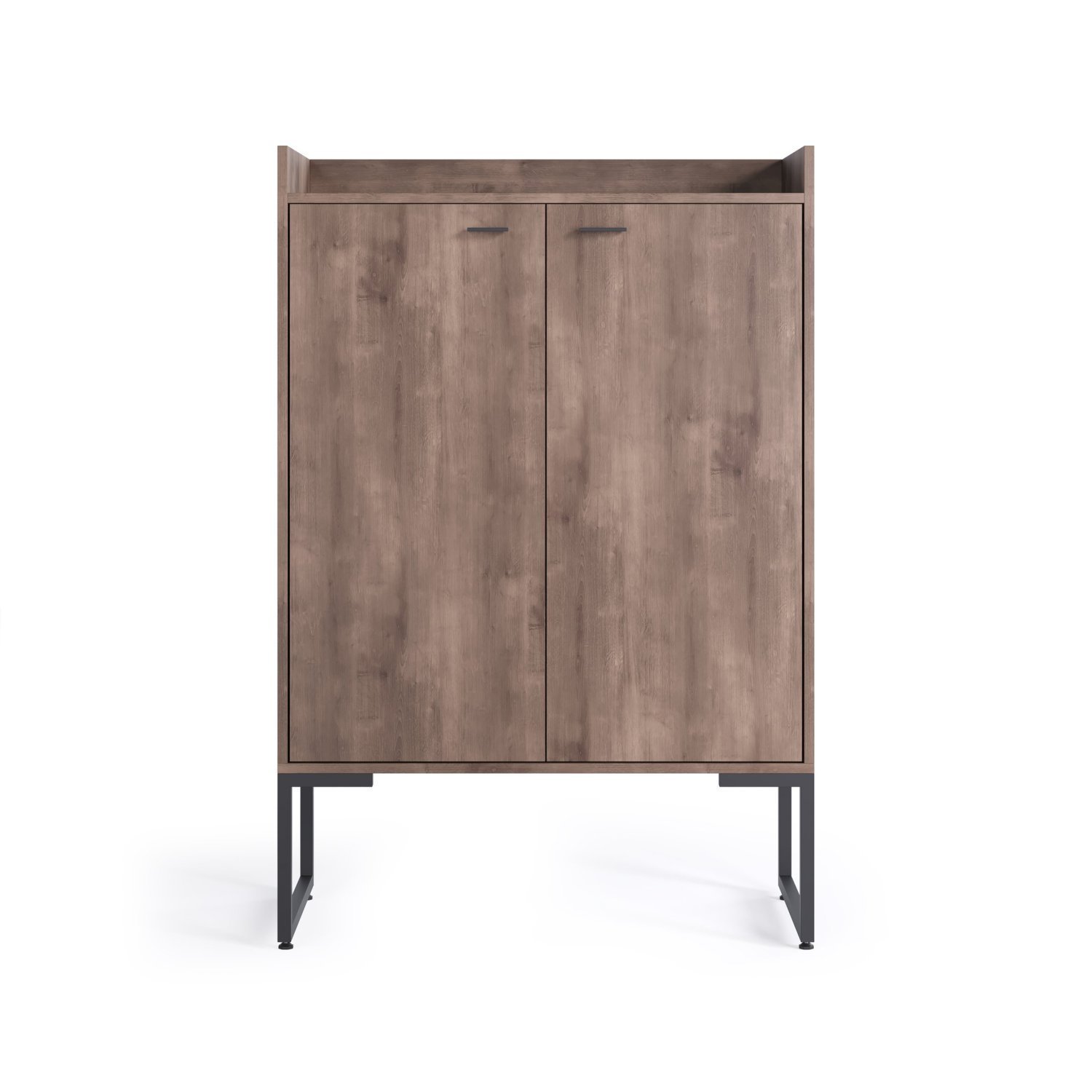 Armário Para Escritório Alto Industrial 2 Portas Iron Espresso Móveis - 5