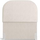 Ver imagem 3 de Cabeceira Cama Box 100cm Lanna com Puff Recamier Doha W01 Linho Cru - Lyam Decor